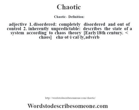 CHAOTIC Definition & Meaning .